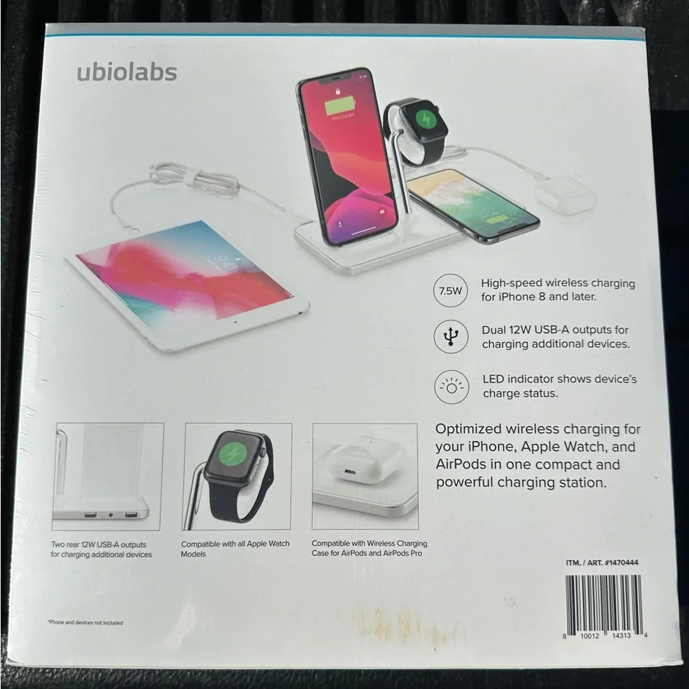 Ubiolabs 3-in-1 Wireless Charging Stand